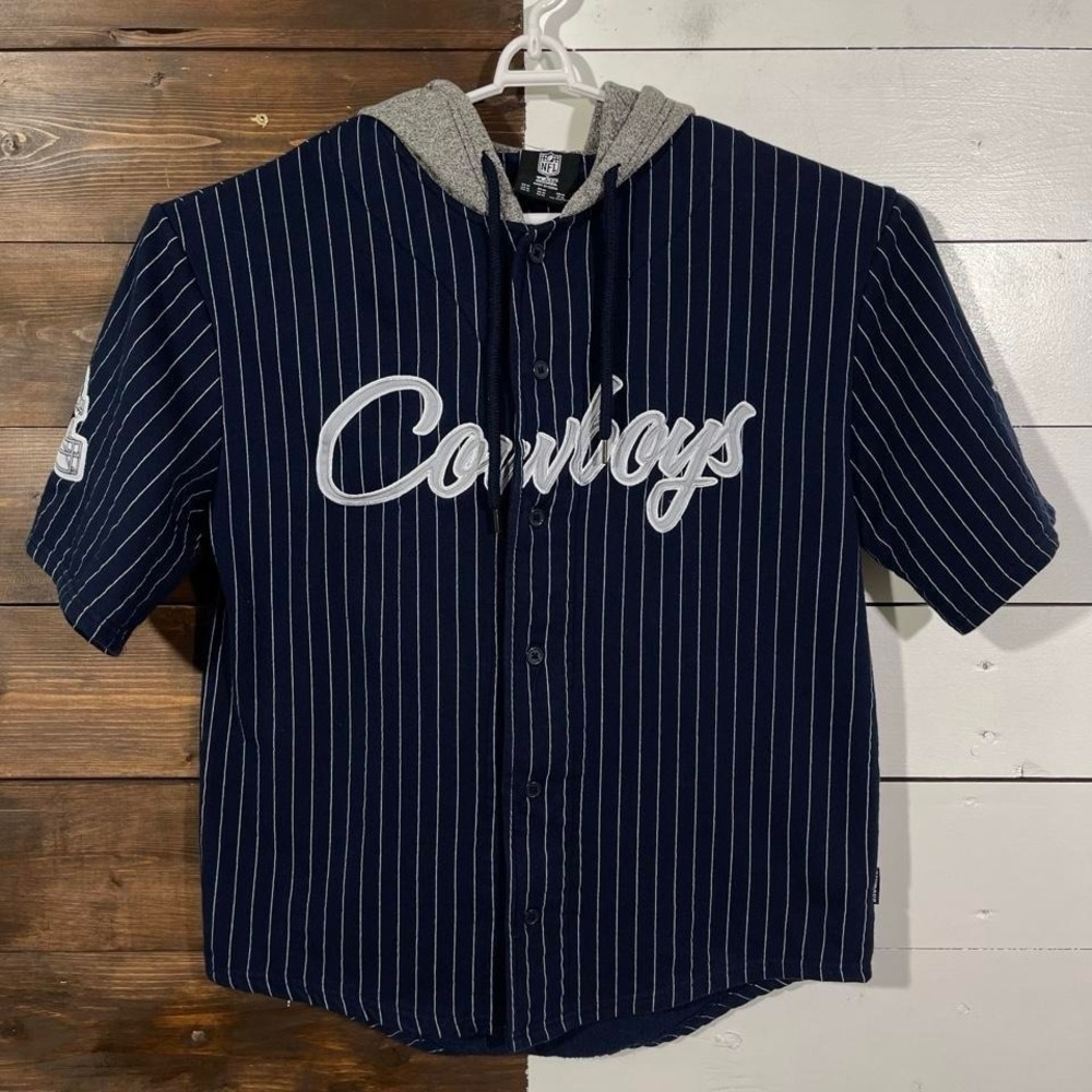 Dallas Cowboys Hooded Pinstripe Jersey